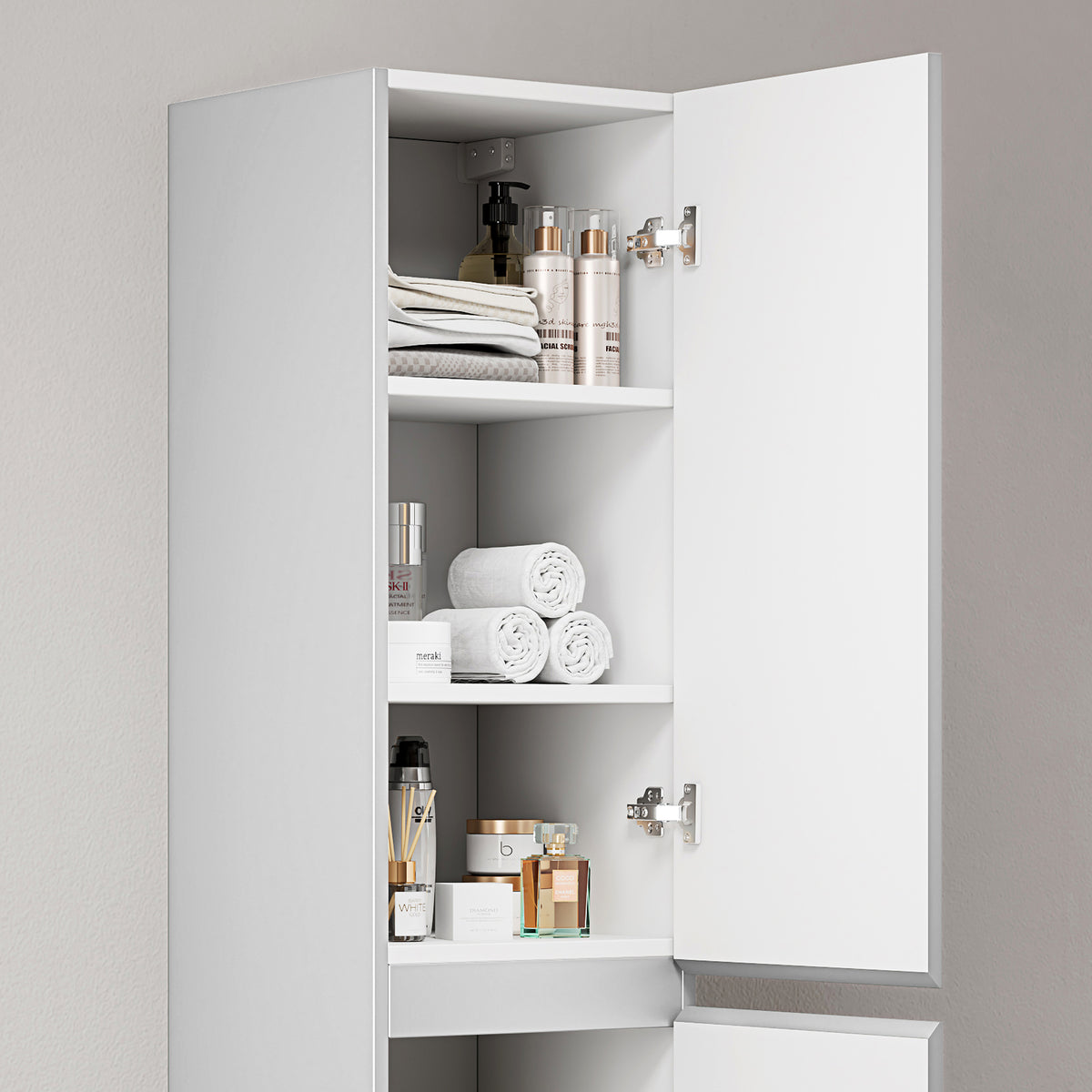 Colonna Sospesa Cannettata H.160 cm Bianco - Fiji Paint Canneté