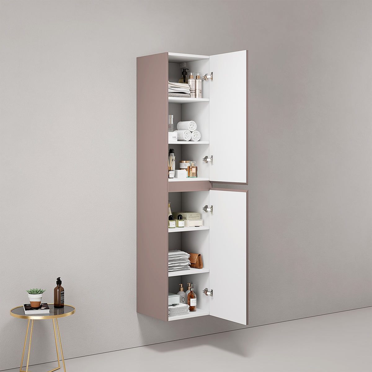 Colonna Sospesa Cannettata H.160 cm Rosa Retro - Fiji Paint Canneté