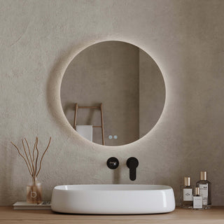 Specchio Tondo Retroilluminato Anti appannamento Accensione Touch 55 cm - Fiji