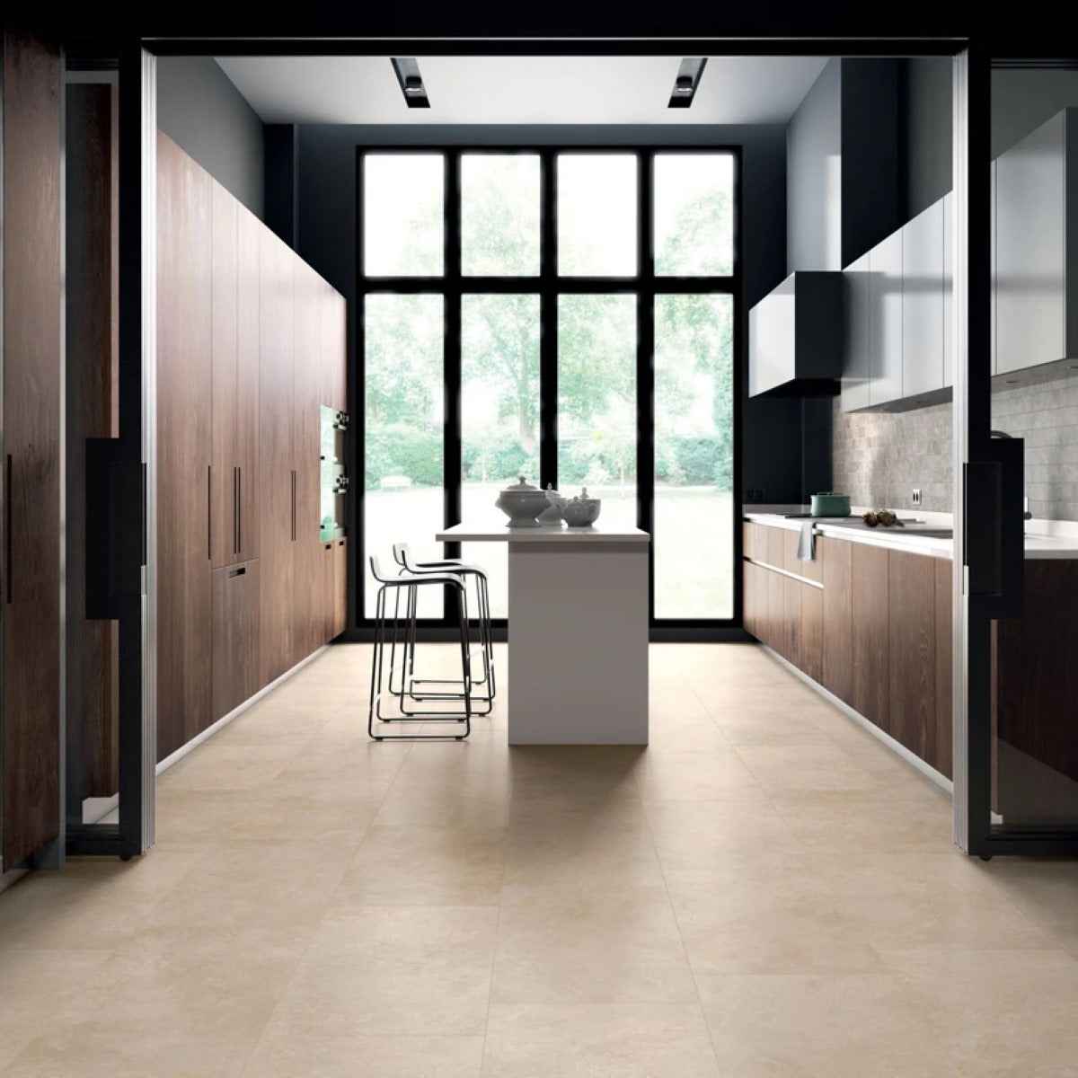 Gres Porcellanato Rettificato Naturale Effetto Marmo 120X120 - Themar Crema