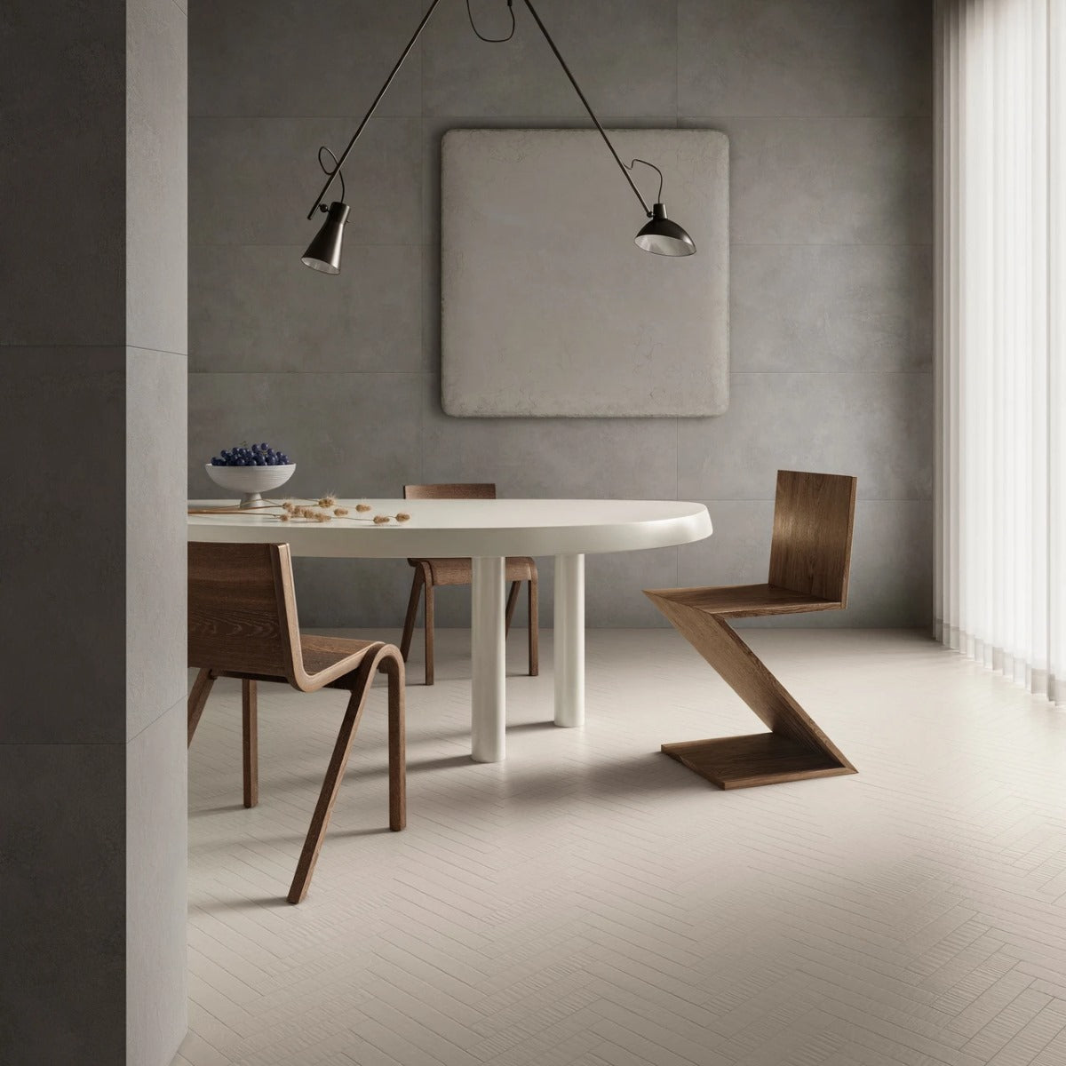 Gres Porcellanato Rettificato Naturale Effetto Legno 5X30 - Iki wood Vanilla