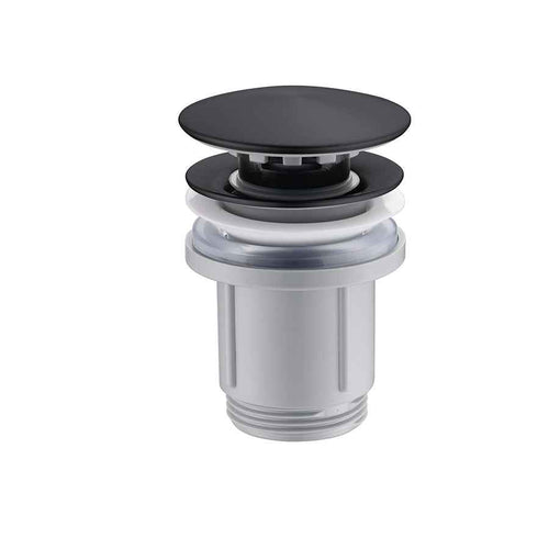 Piletta Click Clack 1″1/4 Per Lavabo e Bidet Nero Opaco - Imex, accessorio tecnico per impianti idraulici.