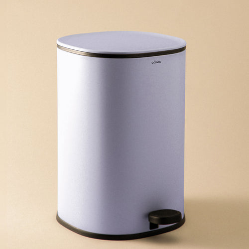 Gettacarta Tondo Cestino 5 Litri Lavender Essentials - Cosmic sleek lavender waste bin with foot pedal.