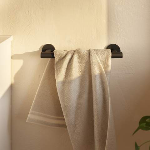 Porta Salviette Tondo 31,5 cm Nero Opaco Architect Sp - Cosmic