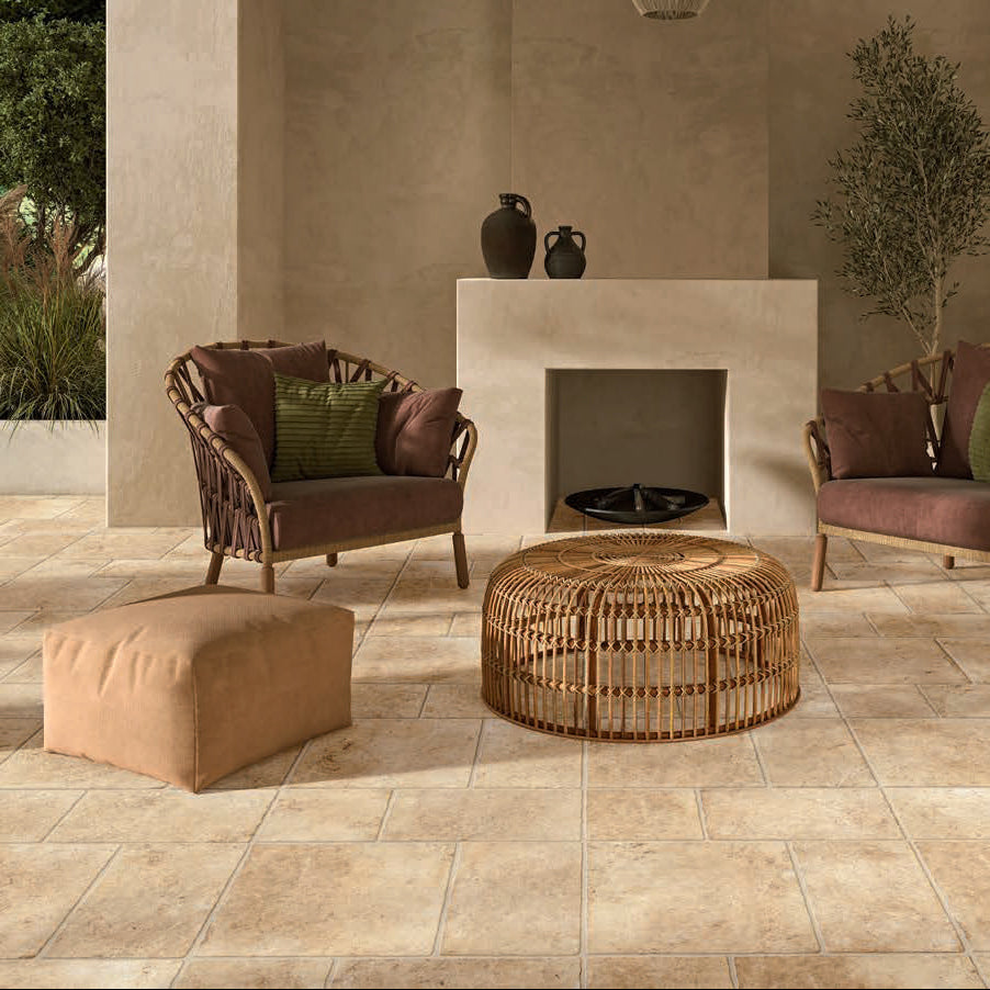 Gres Porcellanato Effetto Pietra Grip 30x50 Ambra Pietra di Lecce - Ermes Ceramiche
