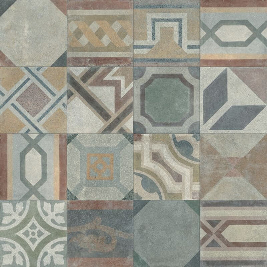 Natural Rectified Stone Effect Porcelain Stoneware Decor 20x20 8.5mm Concrete RetrÌ? A Play - ABK