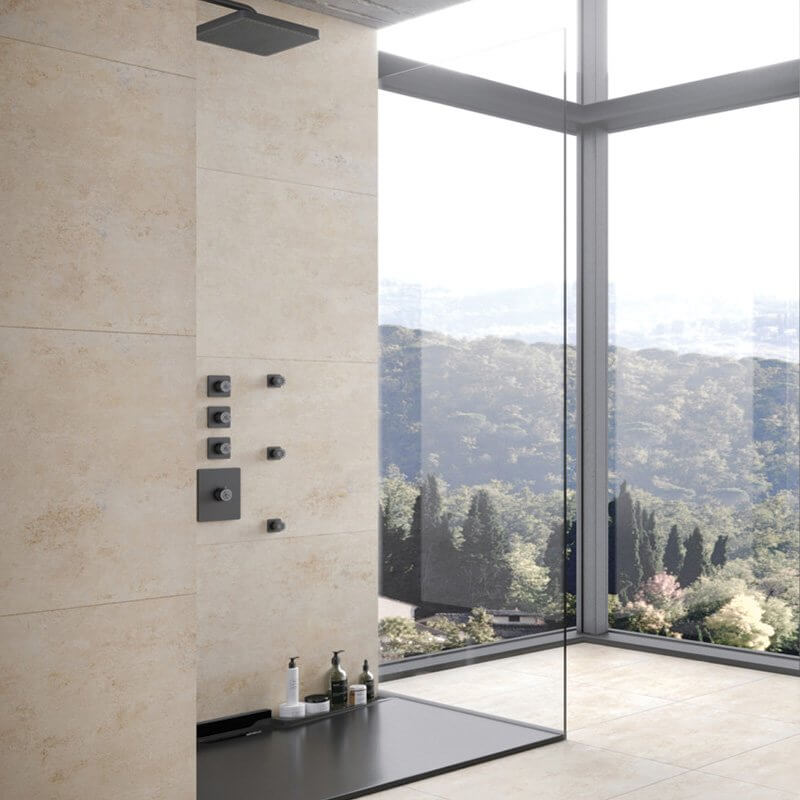 Cement Effect Porcelain Stoneware Soft 60x120 Luni Pictura - Naxos