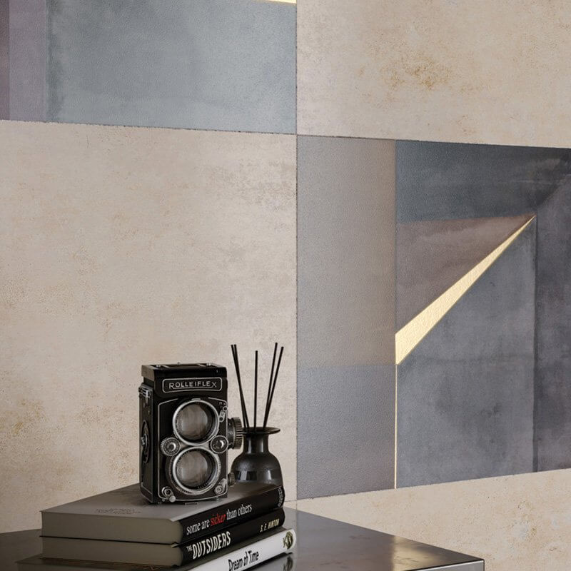 Cement Effect Porcelain Stoneware Soft 60x120 Luni Pictura - Naxos