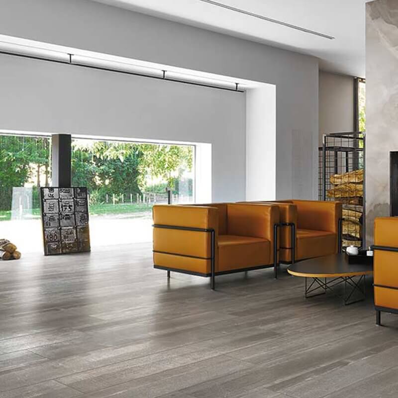 Wood Effect Porcelain Stoneware Rectified Natural 20x120 9mm DecÌ? wood Pearl The classics - Florim