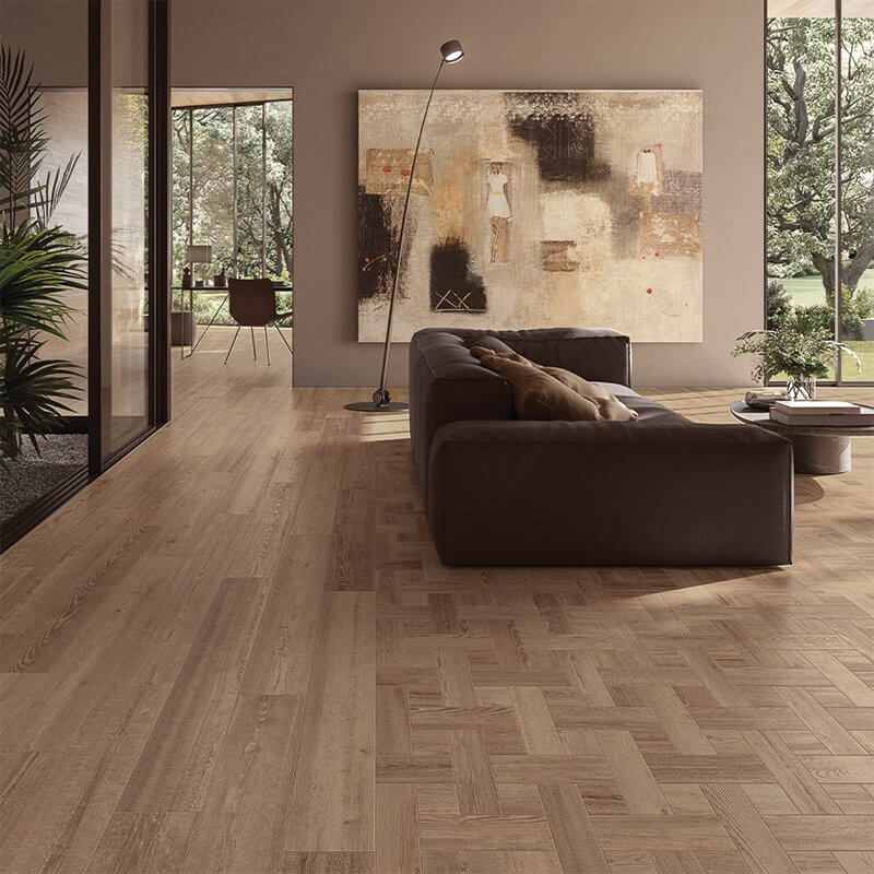 Gres Porcellanato Effetto Legno Naturale 60x60 Clay Unika Opera - DUE G