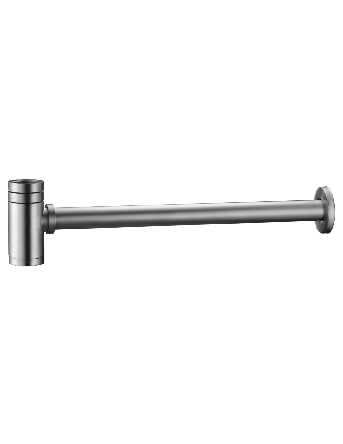 Sifone  Lavabo Coppa Rotonda Nichel Spazzolato - Imex