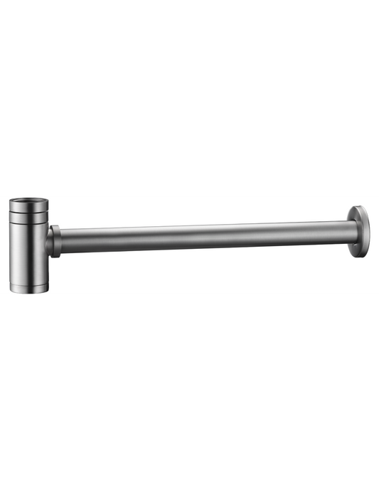 Sifone  Lavabo Coppa Rotonda Nichel Spazzolato - Imex