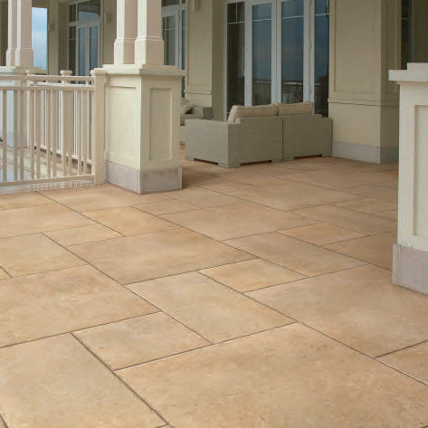 Gres Porcellanato Rettificato Effetto Pietra Grip 30x30 Beige Otranto - Sintesi