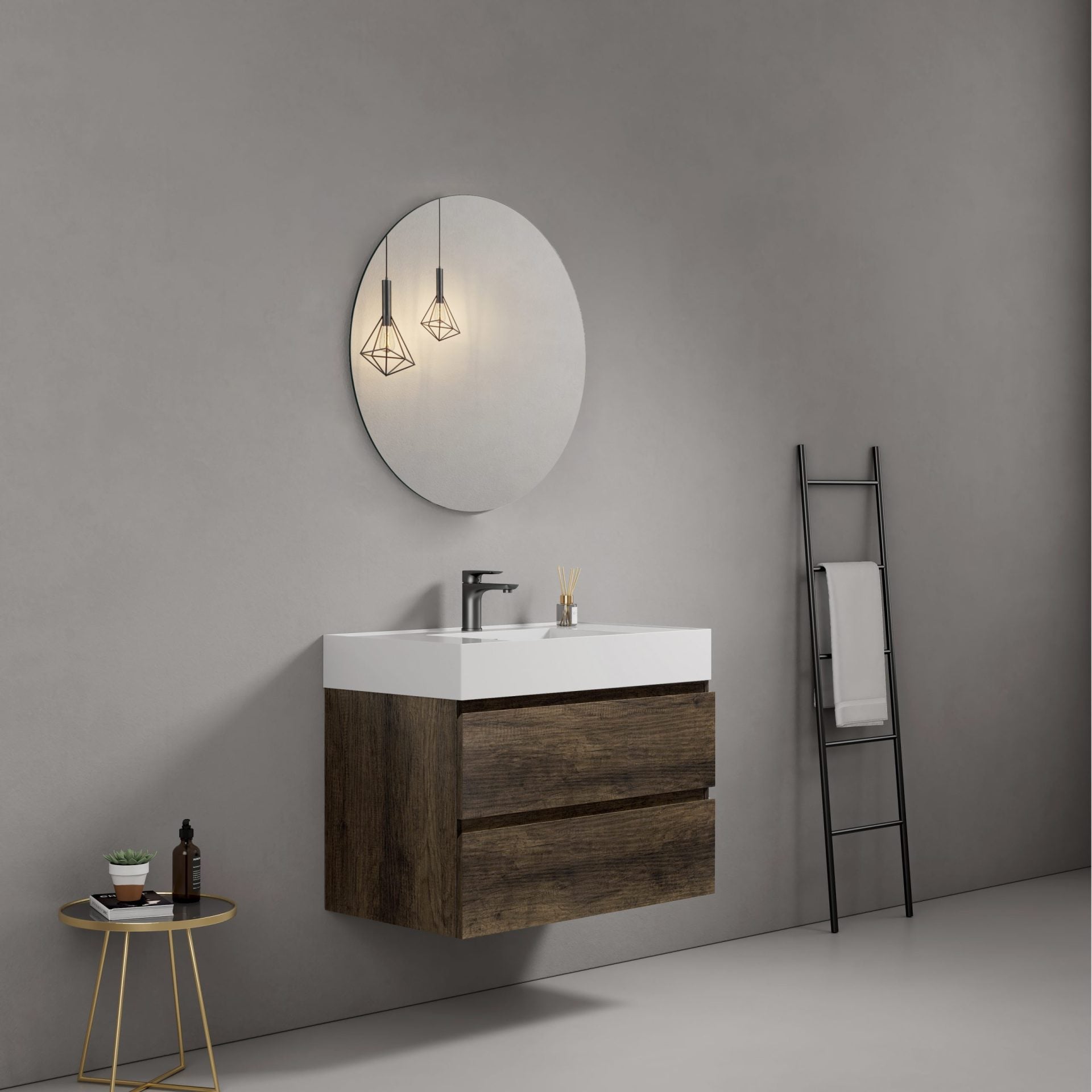 lavabo alto monoblocco laterale bruno scuro tondo s (25688766)