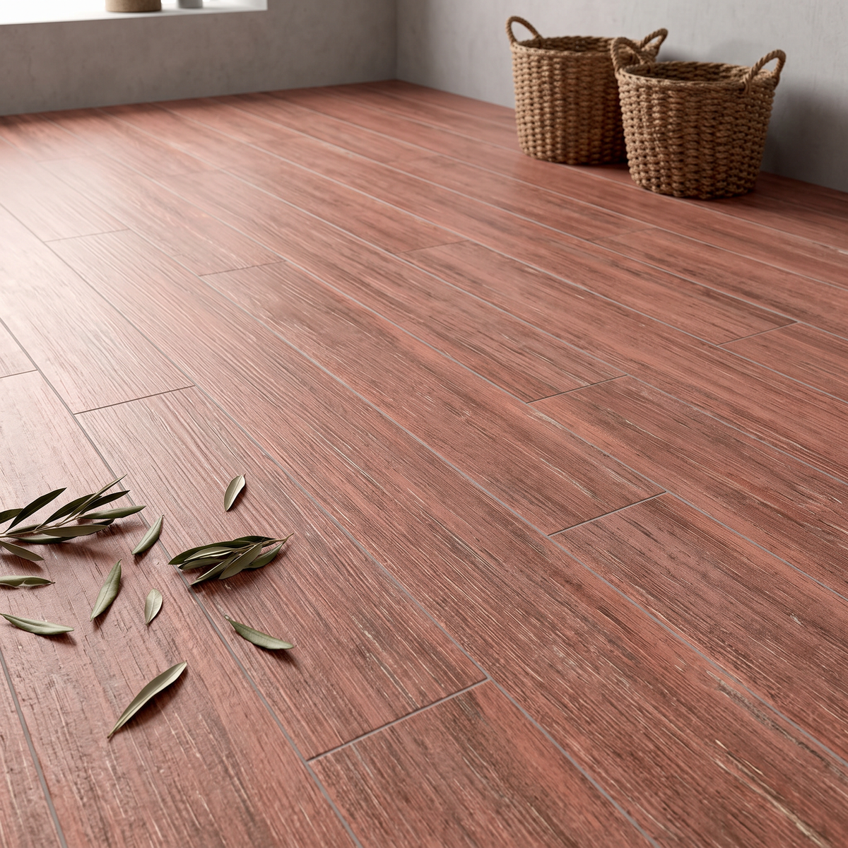 Gres Porcellanato Effetto Legno Naturale 18.7x56 Bordeaux I Gozzi - Antica Ceramica D'Agostino