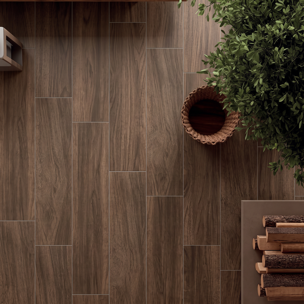 Gres Porcellanato Effetto Legno Lappato 13x78.9 Moka Elite - Gardenia Orchidea
