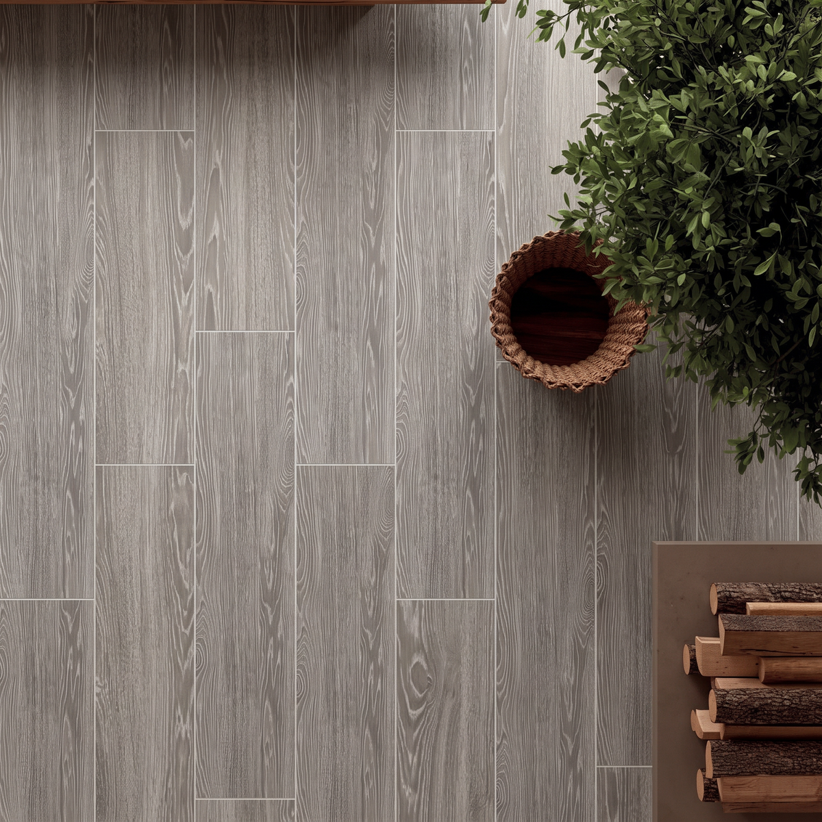 Gres Porcellanato Effetto Legno Rettificato Naturale 20x120 Essenza Frassino - Herberia