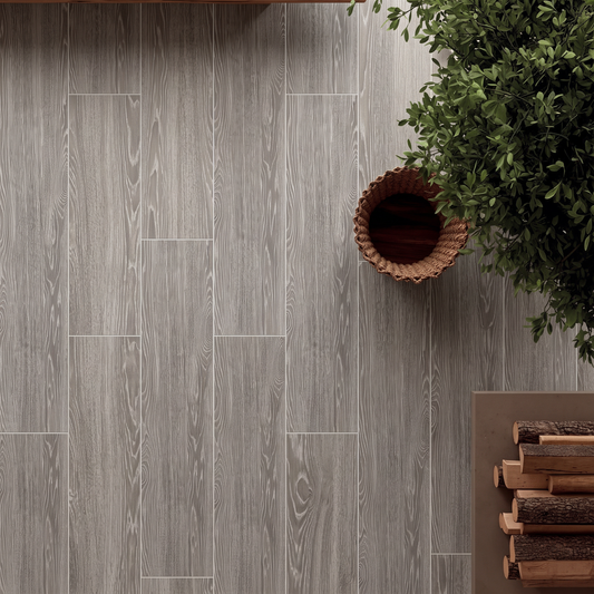 Gres Porcellanato Effetto Legno Rettificato Naturale 20x120 Essenza Frassino - Herberia