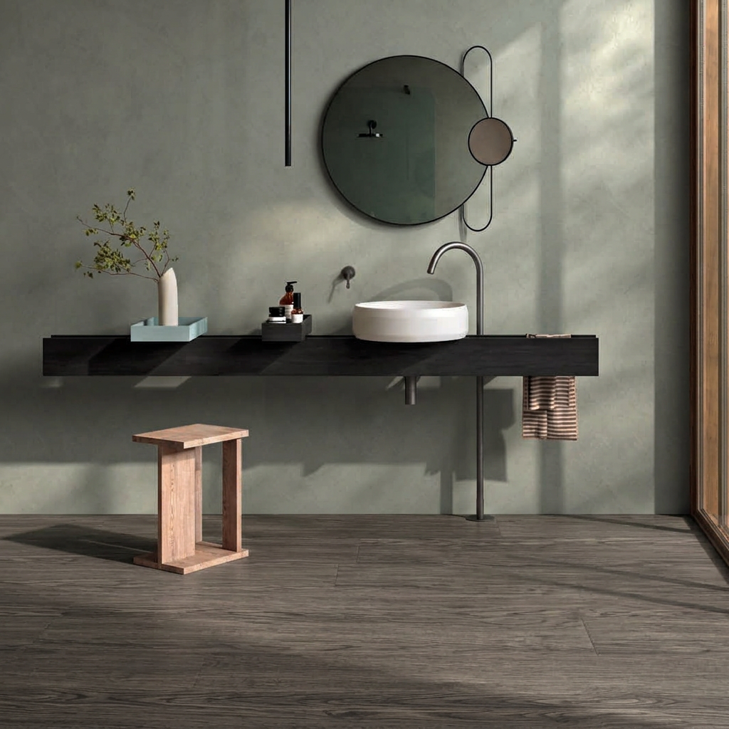 Gres Porcellanato Effetto Legno Naturale 15x90 Brown Land - Supergres