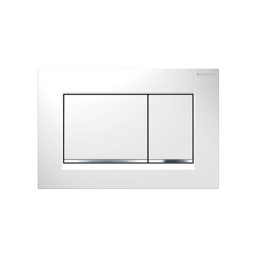 Placca di Comando Sigma 30 Bianco-Cromo - Geberit